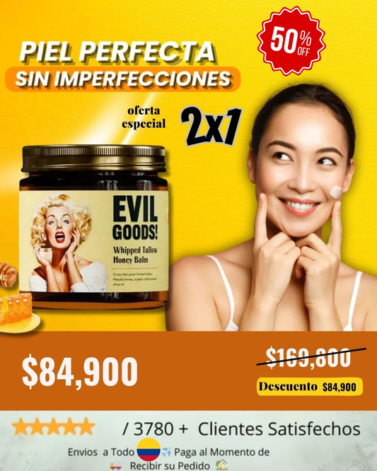 EVIL GOODS® - Bálsamo de miel y sebo de res Anti-Envejecimiento