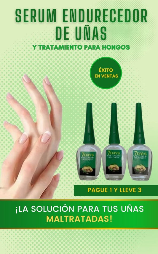 Endurecedor de uñas y eliminador de hongos 2 en 1 (PAGA 1 LLEVA 3)