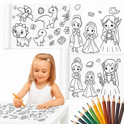 2x1 Rollo Papel Adhesivo PintaDibujos