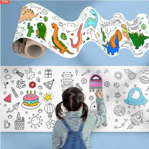 2x1 Rollo Papel Adhesivo PintaDibujos
