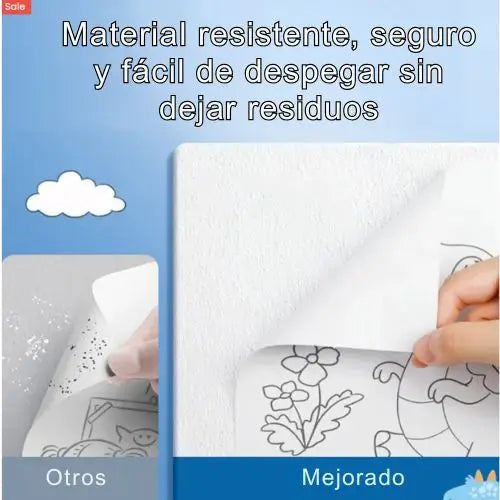 2x1 Rollo Papel Adhesivo PintaDibujos